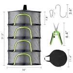 BRIVADO 4-Layer Hanging Herb Drying Rack Set