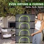 BRIVADO 4-Layer Hanging Herb Drying Rack Set