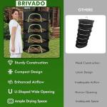 BRIVADO 4-Layer Hanging Herb Drying Rack Set