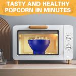 Korcci Silicone Microwave Popcorn Popper Bowl