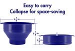 Korcci Silicone Microwave Popcorn Popper Bowl
