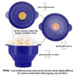Korcci Silicone Microwave Popcorn Popper Bowl