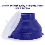 Korcci Silicone Microwave Popcorn Popper Bowl