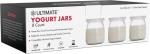 8 Glass Yogurt Jars with Lids - BPA Free