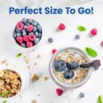 8 Glass Yogurt Jars with Lids - BPA Free