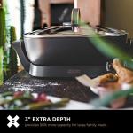 Crux 12" Nonstick Electric Skillet with Probe