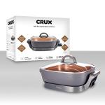 Crux 12" Nonstick Electric Skillet with Probe