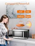 Commercial Chef 1.6 Cu. Ft. Microwave with Safety Lock