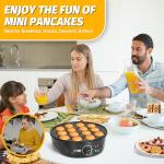 Non-Stick Electric Pancake Maker with 14 Slots