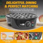 Non-Stick Electric Pancake Maker with 14 Slots