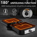 MONXOOK 4-Slice Non-Stick Panini Press Grill