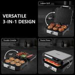 MONXOOK 4-Slice Non-Stick Panini Press Grill