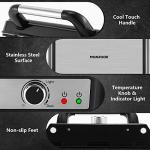 MONXOOK 4-Slice Non-Stick Panini Press Grill