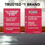 Weiman Glass Cooktop Cleaner Kit with Scrubbing Pad