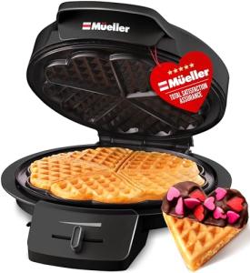 Mueller Heart Norwegian Waffle Maker with Controls