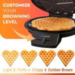 Mueller Heart Norwegian Waffle Maker with Controls