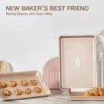 HONGBAKE Nonstick Baking Sheet Pan Set of 3