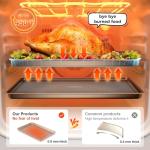 HONGBAKE Nonstick Baking Sheet Pan Set of 3