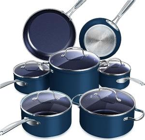 Nuwave Duralon Blue Ceramic Nonstick Cookware Set