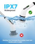 Highyes Cordless Electric Spin Scrubber for Bathrooms