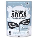Molly's Suds Grease-Cutting Dishwasher Pods - 60 Tabs