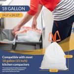 Heavy Duty 18 Gallon Trash Compactor Bags - 60 Pack