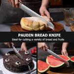 PAUDIN 10-Inch Serrated Bread Knife, German Steel