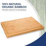 Hiware Bamboo Cutting Board Set with Juice Groove