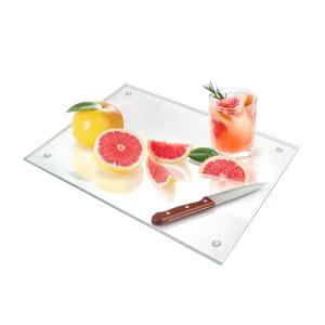 Tempered Glass Cutting Board, 12x16 Inches, Non-Slip