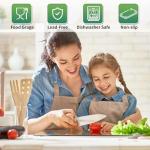 Tempered Glass Cutting Board, 12x16 Inches, Non-Slip