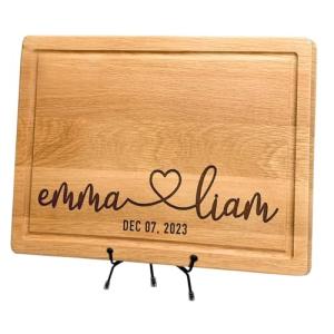 Personalized Engraved Cutting Board for Couples