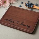 Personalized Engraved Cutting Board for Couples