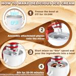 Ice Cream Maker Attachment for KitchenAid Mixer