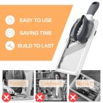 ZKIRON Adjustable Stainless Steel Mandoline Slicer