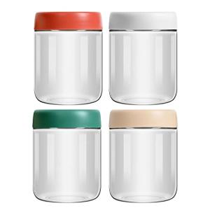 EONJOE 4-Pack 16oz Glass Mason Jars