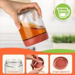 EONJOE 4-Pack 16oz Glass Mason Jars