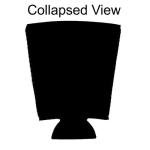 Feelings Pint Glass Coolie - Black Design