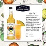 Monin Cocktail Mixers Variety Pack - 3 Flavors