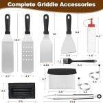 14-Piece Griddle Accessories Kit for Outdoor Cooking