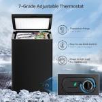 Kismile 3.5 Cu Ft Chest Freezer with Baskets