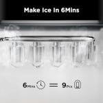 Silonn Portable Countertop Ice Maker - 26lbs Capacity