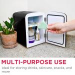 Portable Mini Fridge with Built-In Speaker
