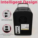 Portable Mini Fridge with Built-In Speaker