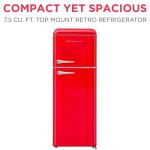 Frigidaire 2-Door Retro Compact Refrigerator - 7.5 cu ft