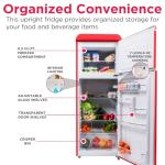 Frigidaire 2-Door Retro Compact Refrigerator - 7.5 cu ft