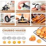 Stainless Steel Churro Maker Machine Set