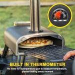 Portable 12" Wood Pellet Outdoor Pizza Oven