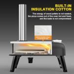 Portable 12" Wood Pellet Outdoor Pizza Oven