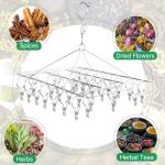 Stainless Steel Herb Drying Rack with 30 Hooks