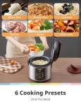COMFEE' 6-in-1 Stainless Steel Rice Cooker